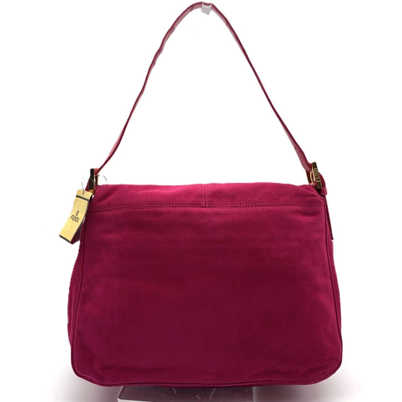 フェンディ バッグ マンマバケット スエード ピンク レッド