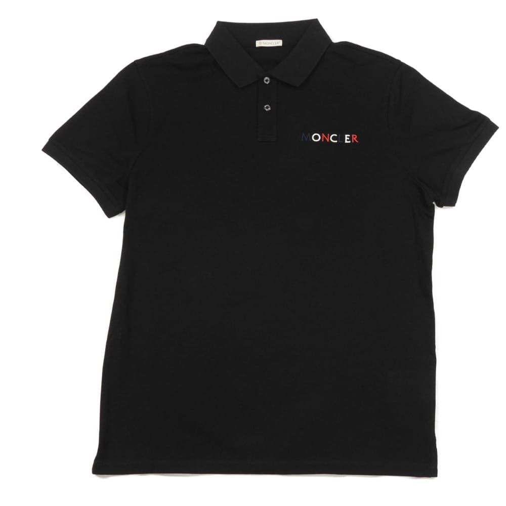 MONCLER モンクレール ロゴ ステッチ ワッペン ハーフボタン L 半袖