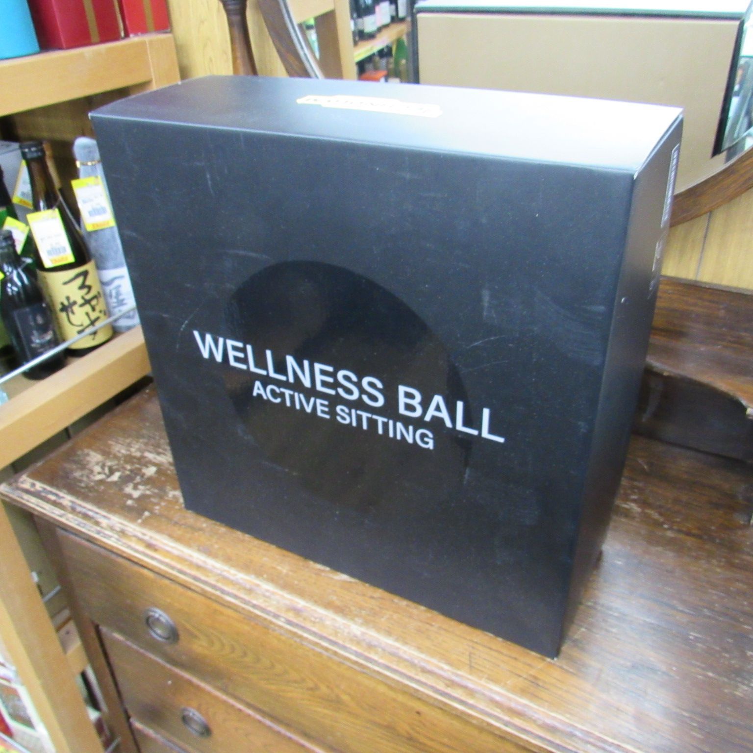 TECHNOGYM WELLNESSBALL バランスボール 55cm ブラック エキスパート