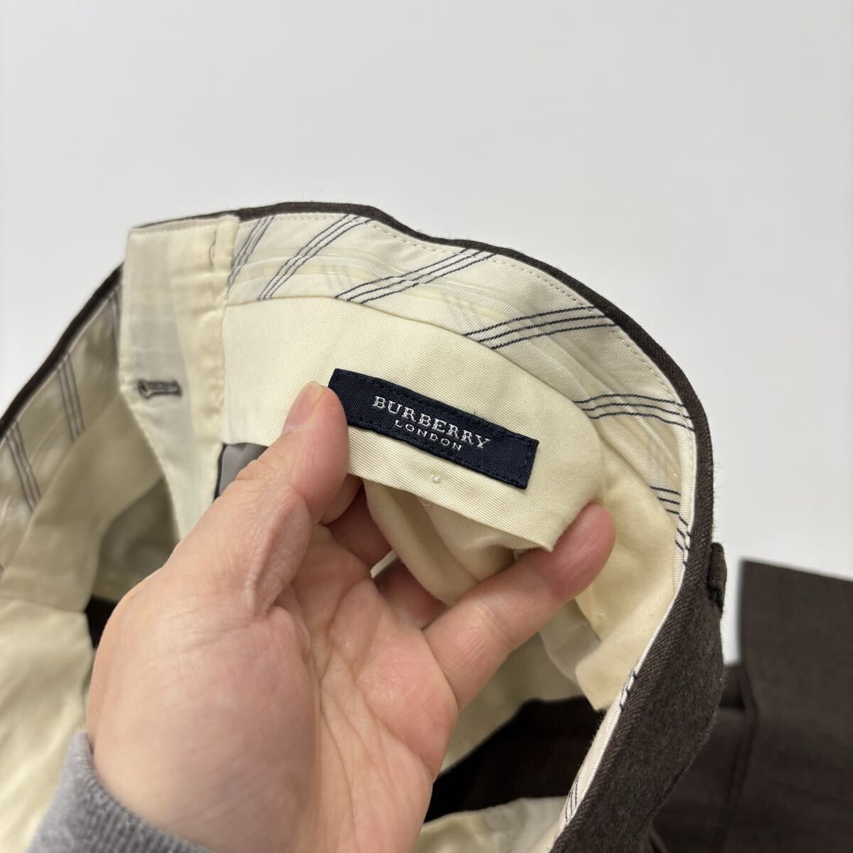 BURBERRY LONDON バーバリー ロンドン ウール カシミヤ スラックス
