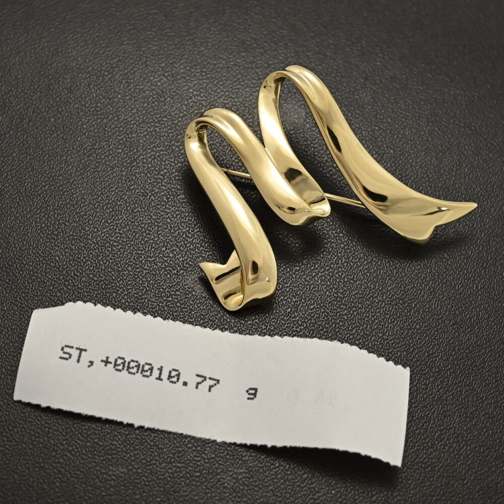 美品 MIKIMOTO ミキモト イニシャル Mモチーフ ブローチ ピンタック