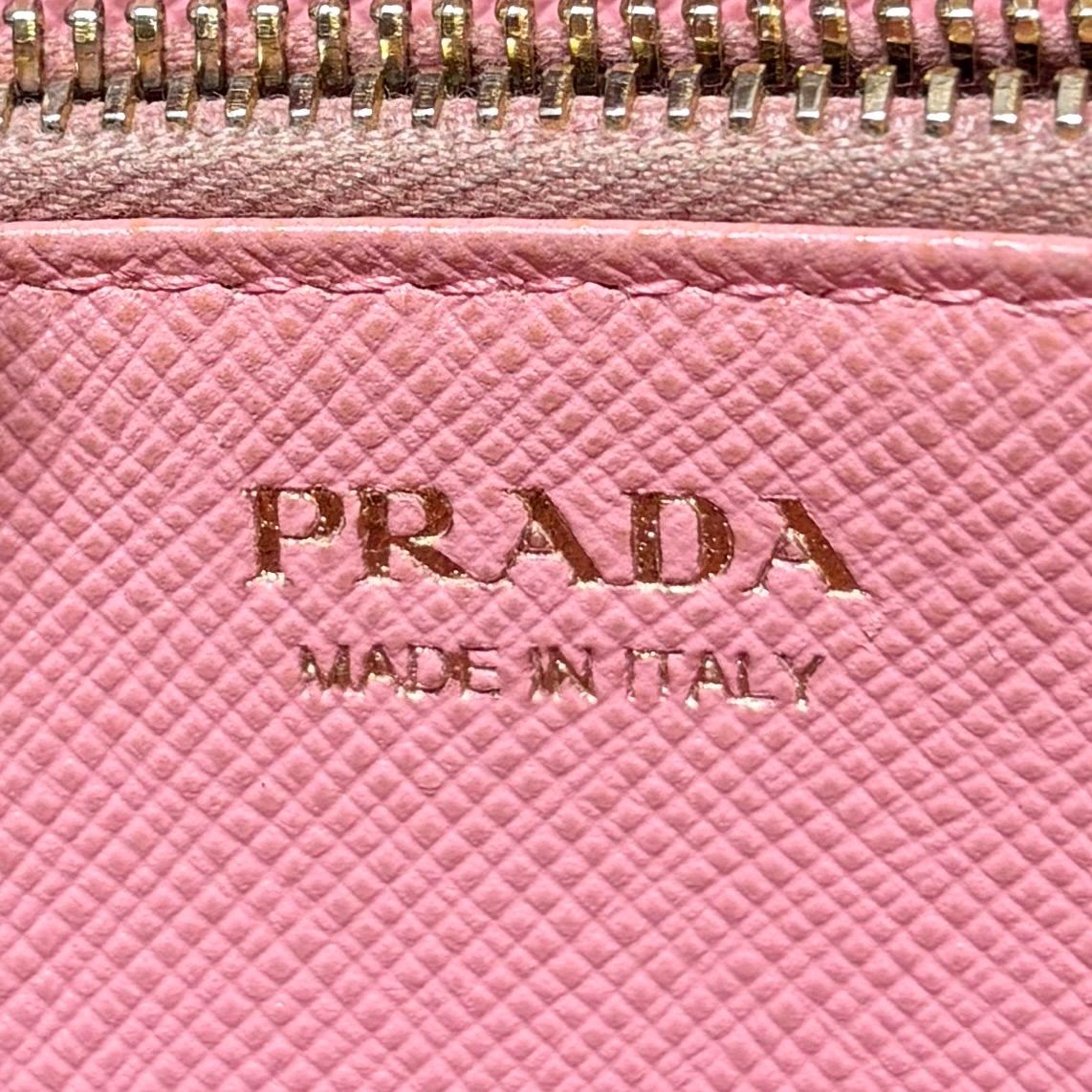 x81 PRADA プラダ サフィアーノ レザー 長財布 ラウンドファスナー 