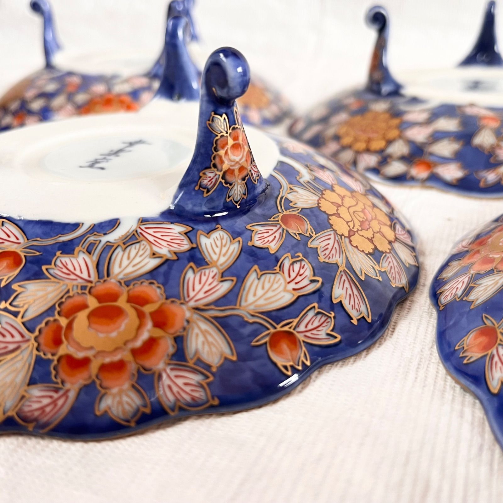 献上手古伊万里 三つ足高台鉢 銘々皿 幸楽窯 5客揃 - メルカリ