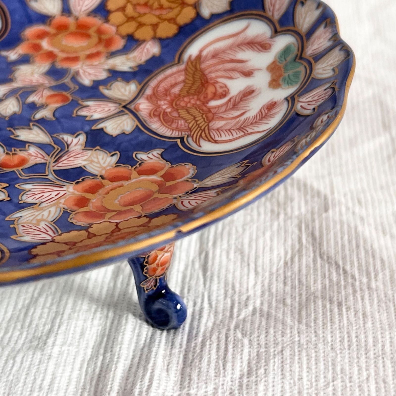 献上手古伊万里 三つ足高台鉢 銘々皿 幸楽窯 5客揃 - メルカリ