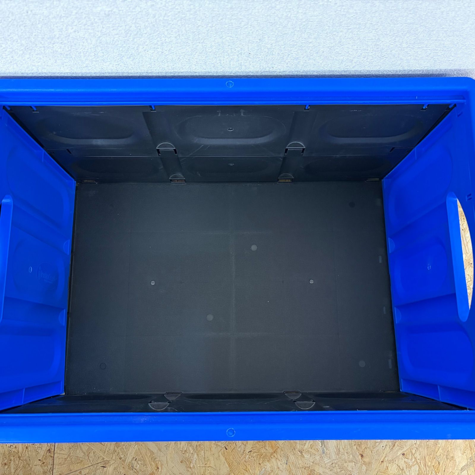 アメリカ製 折り畳みコンテナ InstaCrate ブルー×レッド 2個セット