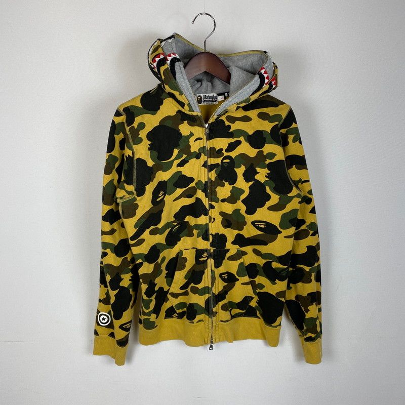 中古品】A BATHING APE アベイシングエイプ 1ST CAMO DOUBLE SHARK