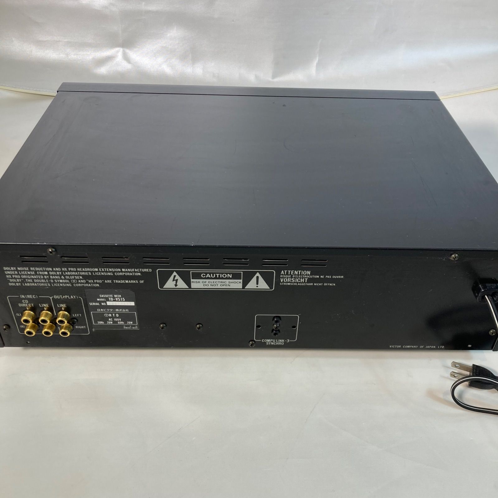 ジャンク】Victor 3ヘッド カセットデッキ TD-V515 - メルカリ