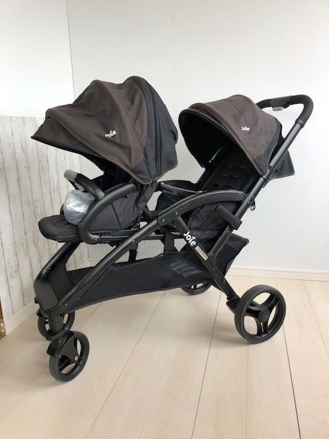 クリーニング済みJoie(ジョイー) 二人乗りベビーカー エヴァライト