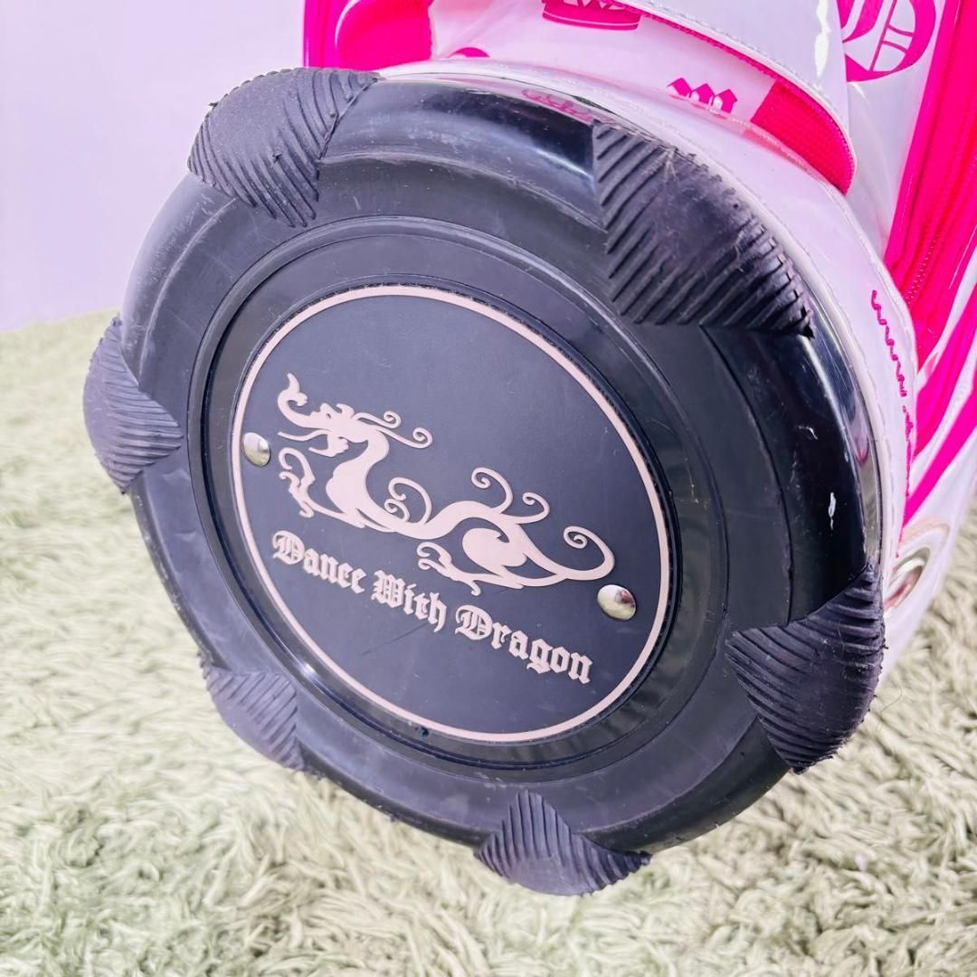 ダンスウィズドラゴン キャディバッグ カート式 5分割 エナメル 大人気