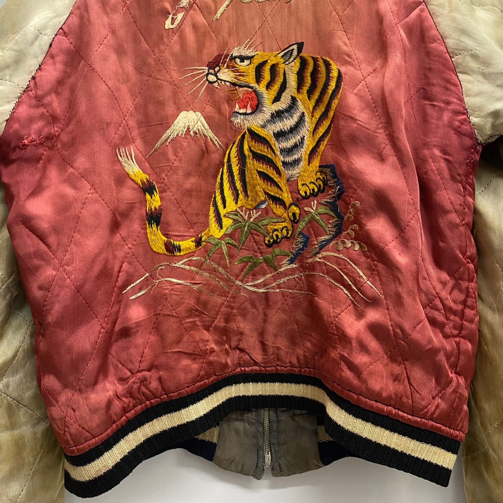 ヴィンテージ vintage 50's 鹿 虎 OFS OSAKA ジッパー スカジャン