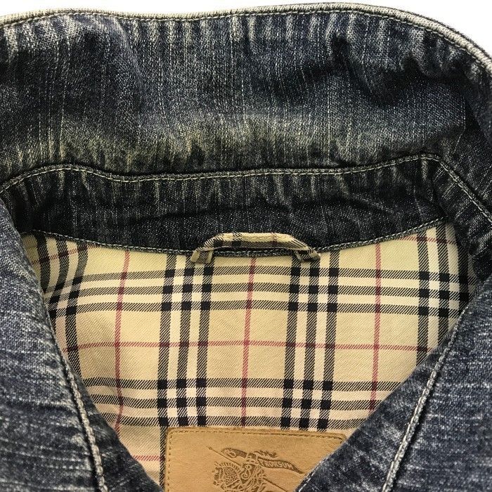 BURBERRY バーバリー デニムジャケット メンズ コットン 裏地チェック