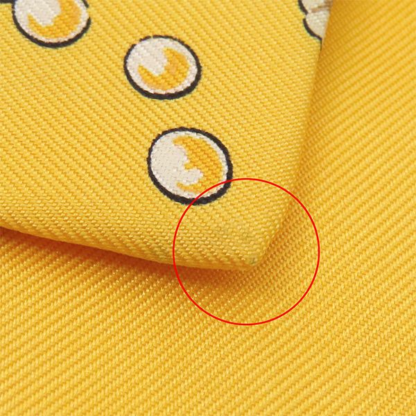 エルメス HERMES ネクタイ クラバット 9cm シルク イエロー 貝柄 貝殻 真珠【中古】 エルメス HERMES ネクタイ クラバット 9cm シルク イエロー 貝柄 貝殻