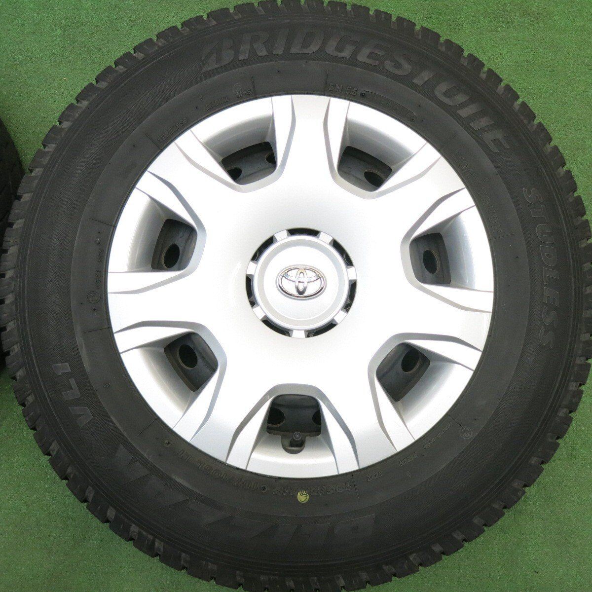 4本価格☆トヨタ 200系 ハイエース 純正 スチール 195/80R15 107/105L