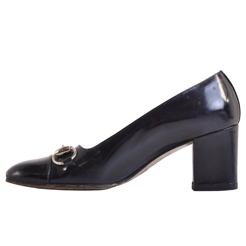 Vintage グッチ GUCCI パンプス ホースビット レザー シューズ 靴