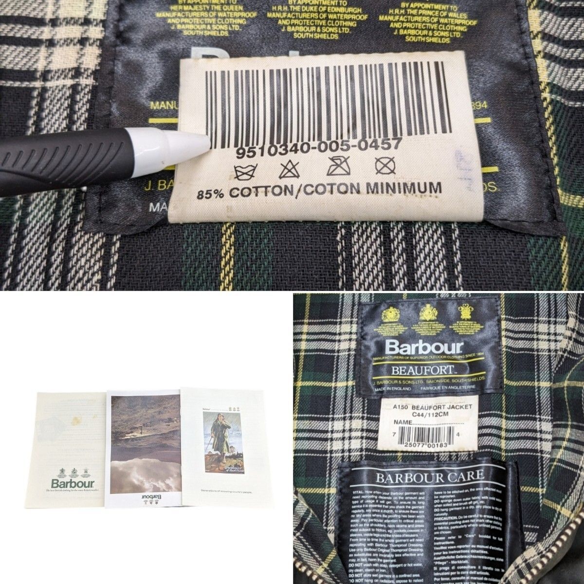 90s Barbour バブアー オイルドジャケット ワックスコットン BEATUFORT 