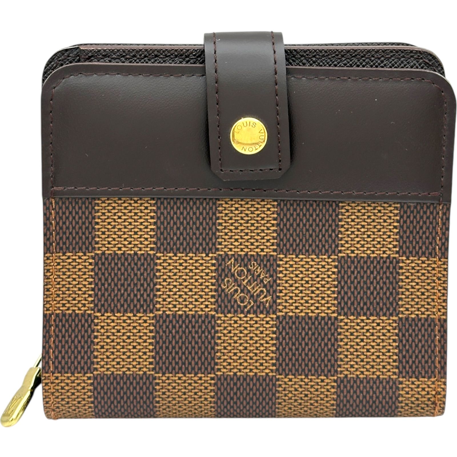 ルイ・ヴィトン LOUIS VUITTON コンパクト・ジップ N61668 ブラウン
