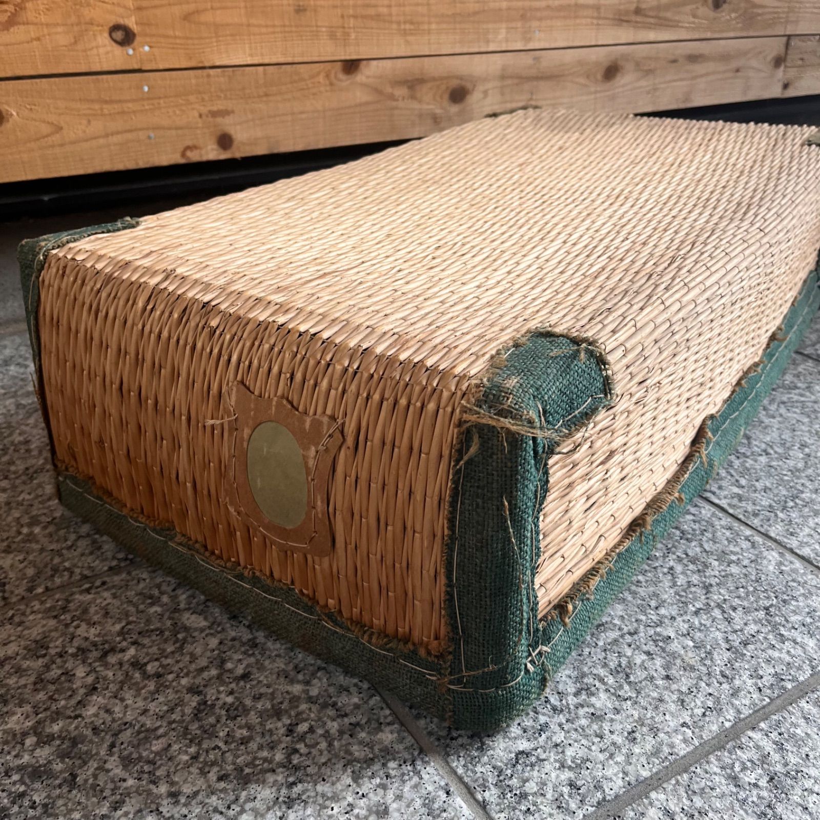 古道具 柳行李 やなぎこおり 竹網細工 竹編みかご 収納ケース 整理箱