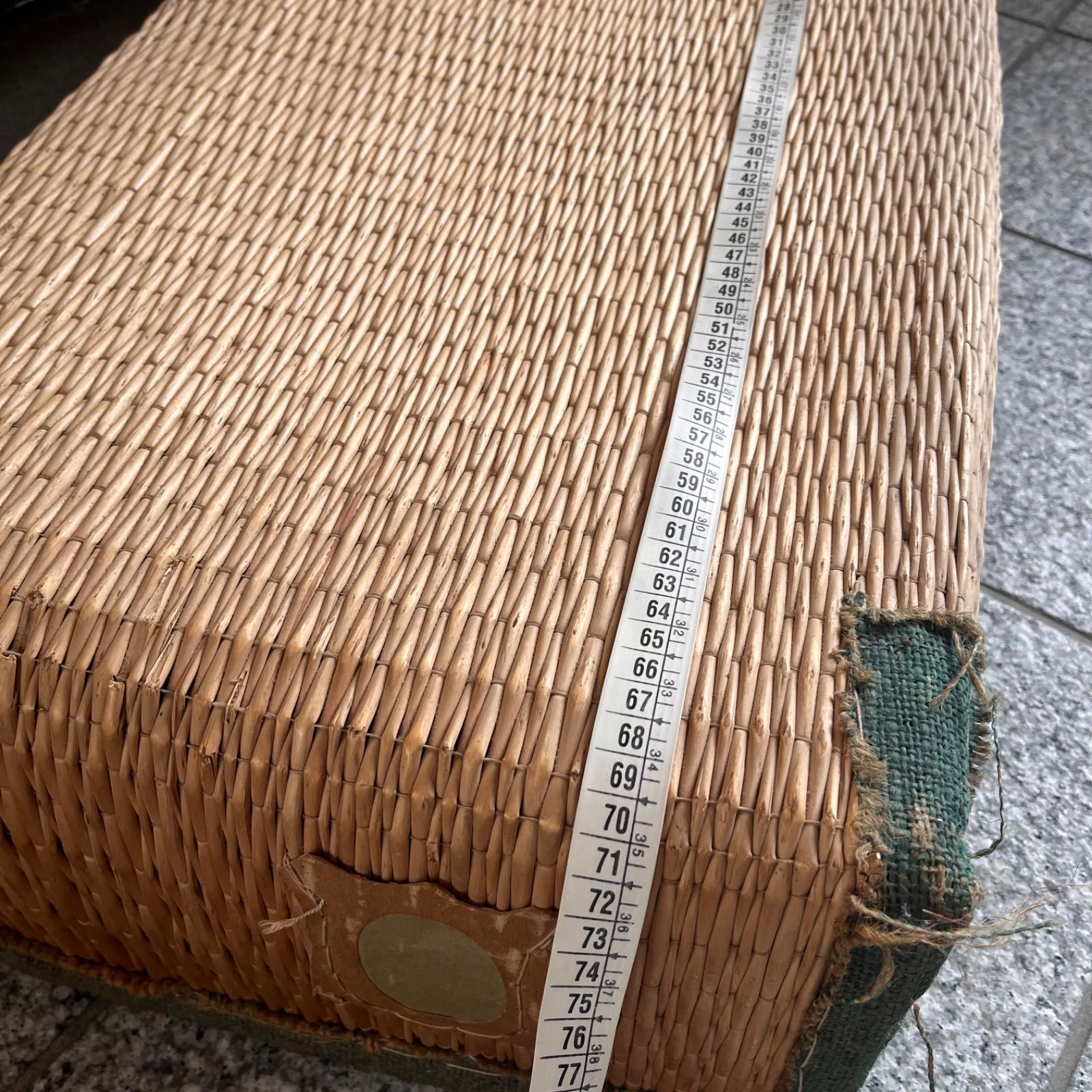 古道具 柳行李 やなぎこおり 竹網細工 竹編みかご 収納ケース 整理箱