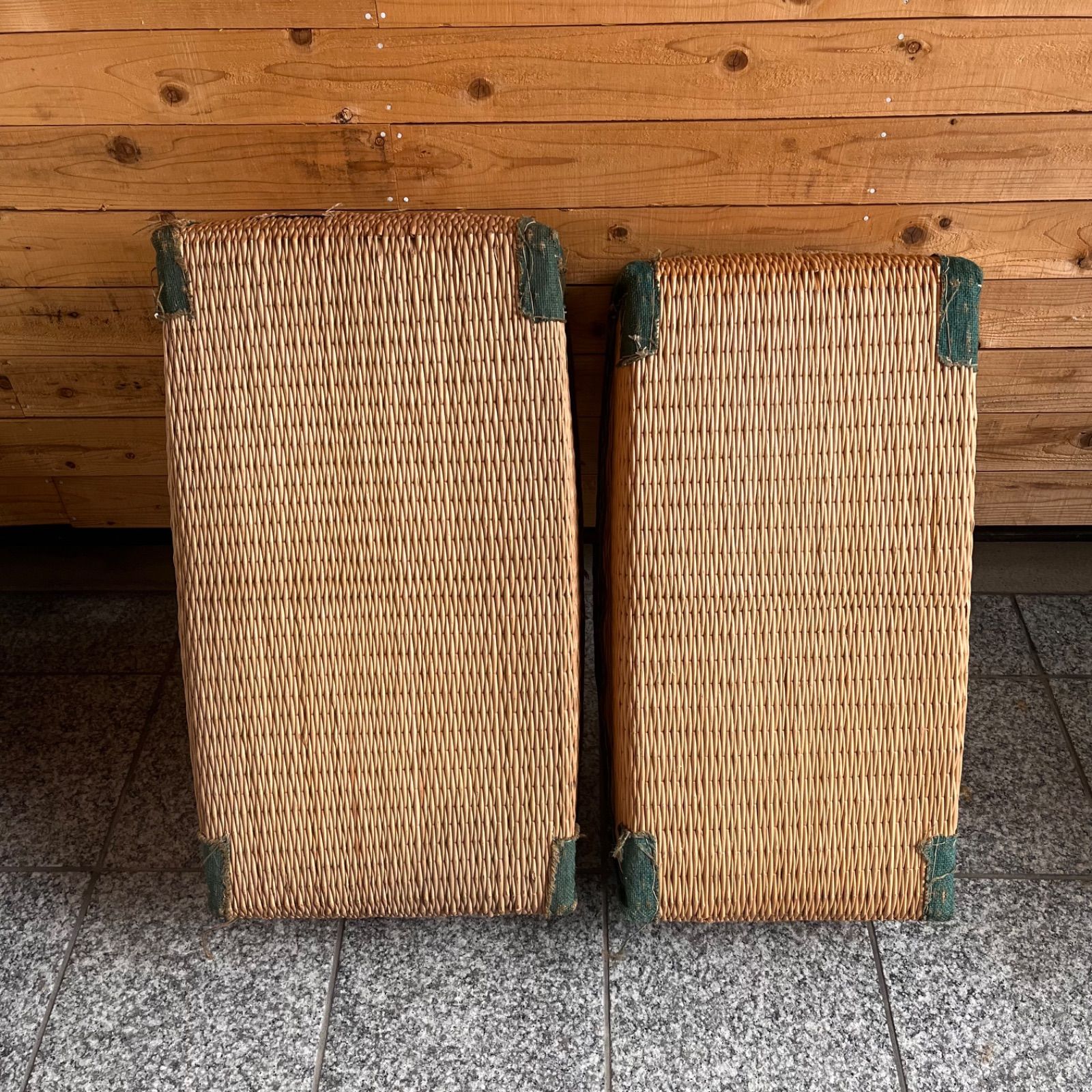 古道具 柳行李 やなぎこおり 竹網細工 竹編みかご 収納ケース 整理箱