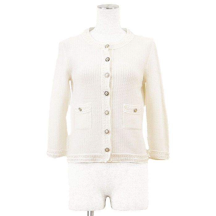 美品】CHANEL シャネル ニット カーディガン サイズ 38 レディース 07P