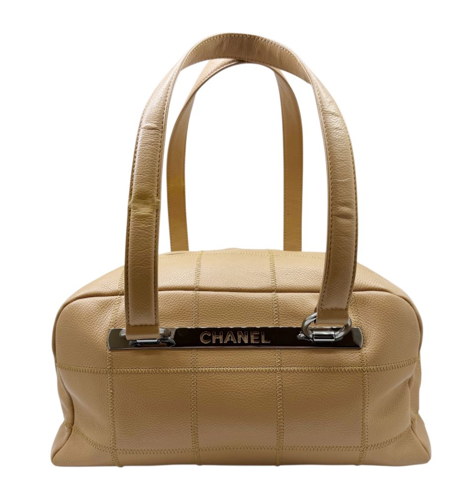 中古】CHANEL シャネル チョコバー ミニボストン ハンドバッグ トート