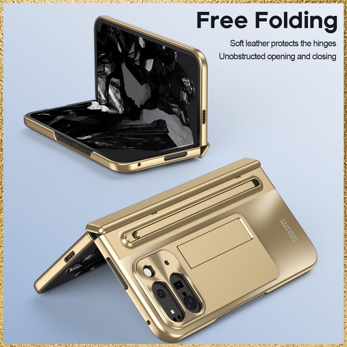 ☆彡送料無料でお届け☆彡Color:金 ケース 手帳型 GG Pxl 9 Pro Fold