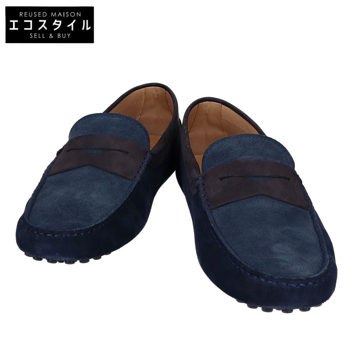 TOD'S トッズ 【美品】バイカラー ゴンミーニ ドライビングシューズ 7