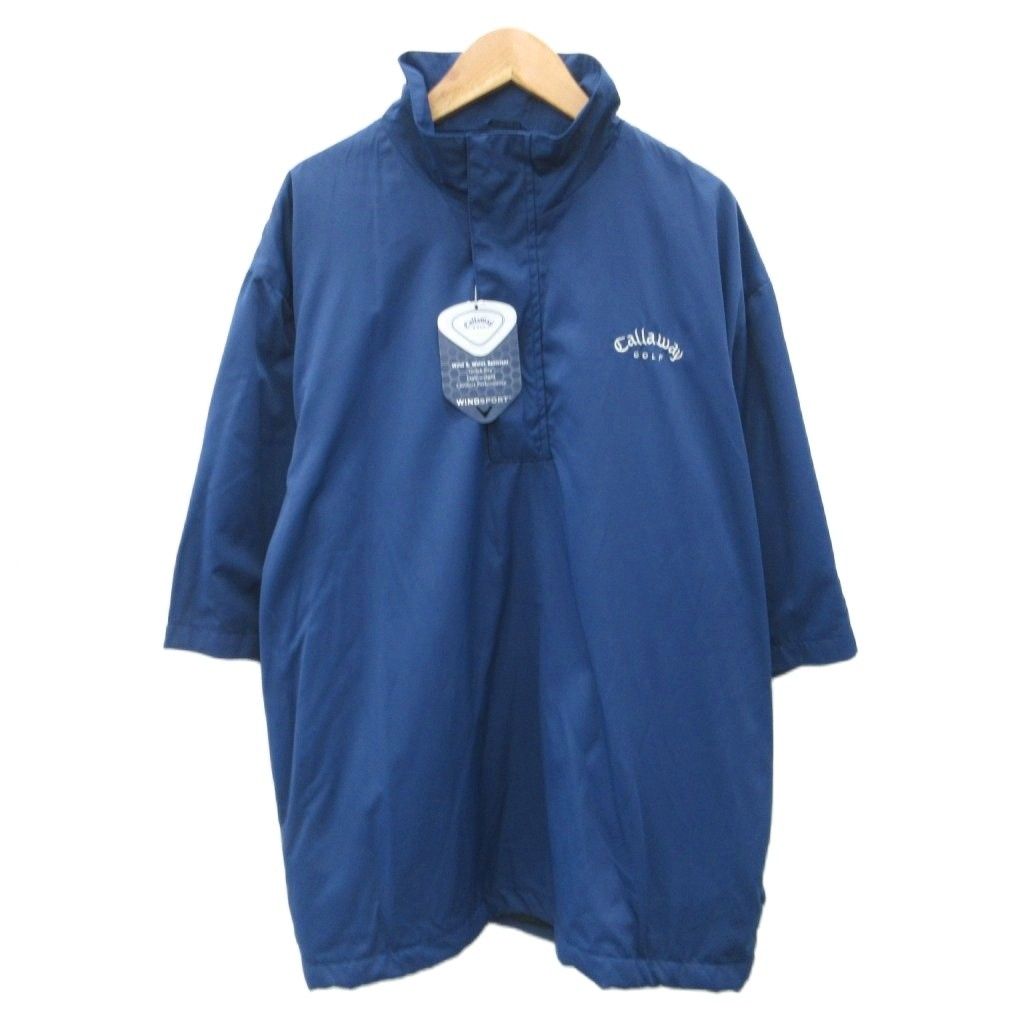 ★未使用★Callaway ハーフジップ プルオーバー 赤 (L)