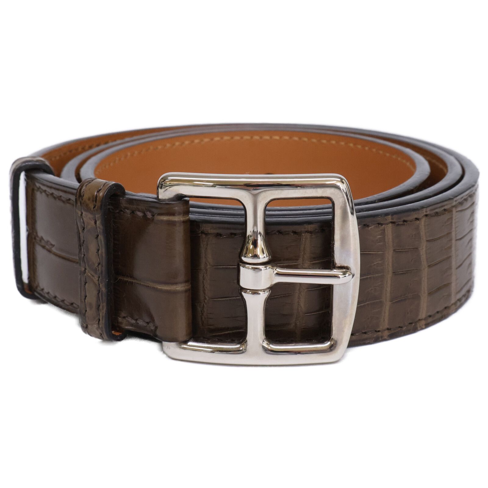 HERMES エルメス 美品 エトリヴィエール ポロサス クロコダイルレザー