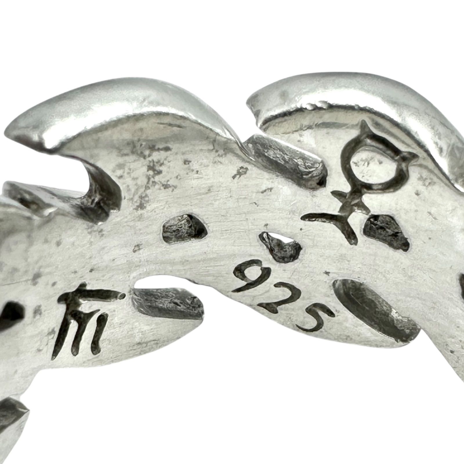 圧巻の迫力】チェーンリンク Silver 925 刻印 Vintage Design Ring