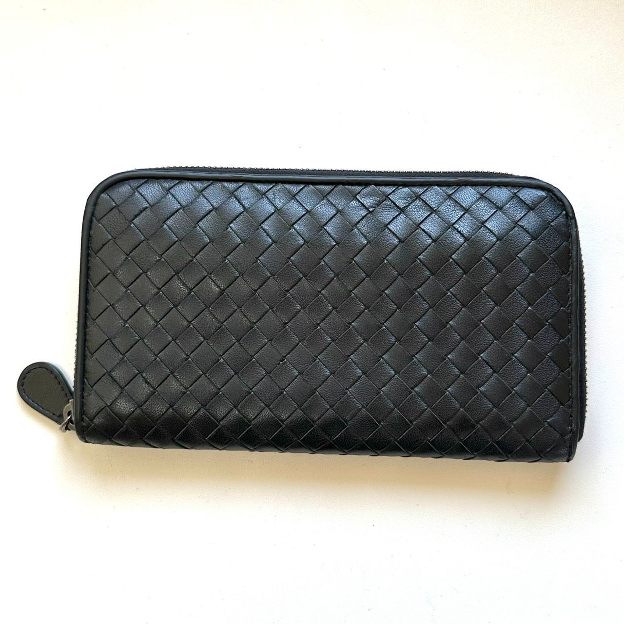 ボッテガヴェネタ BOTTEGA VENETA 長財布 イントレチャート ブラック