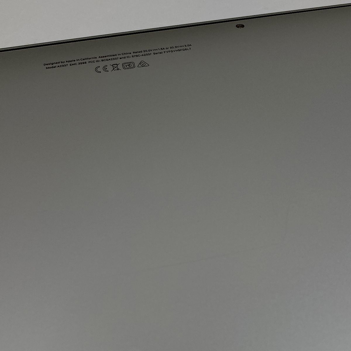 Apple MacBook Air (M1, 2020) シルバーJIS MacBook Air 13-inch 2020 