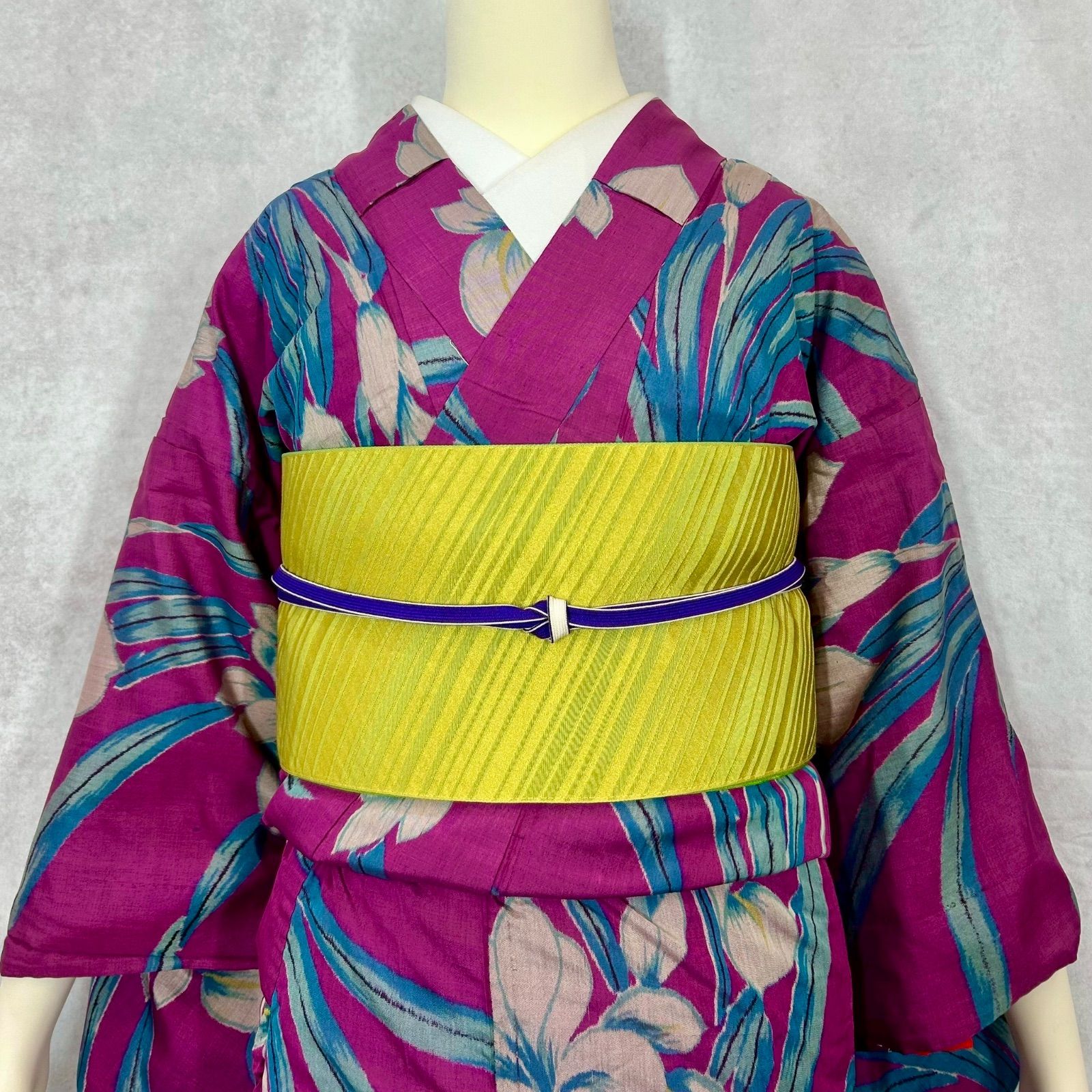 銘仙 アンティーク着物 正絹 - メルカリ