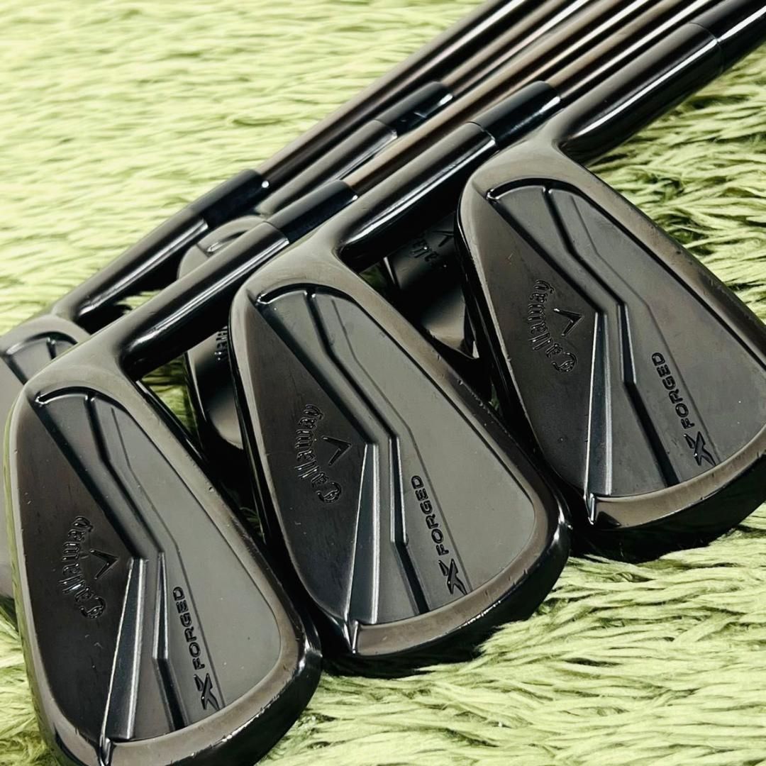 限定　Callaway X FORGED BLACK アイアンセット　6本　② キャロウェイ Xフォージドブラック アイアン6本セット メンズゴルフ