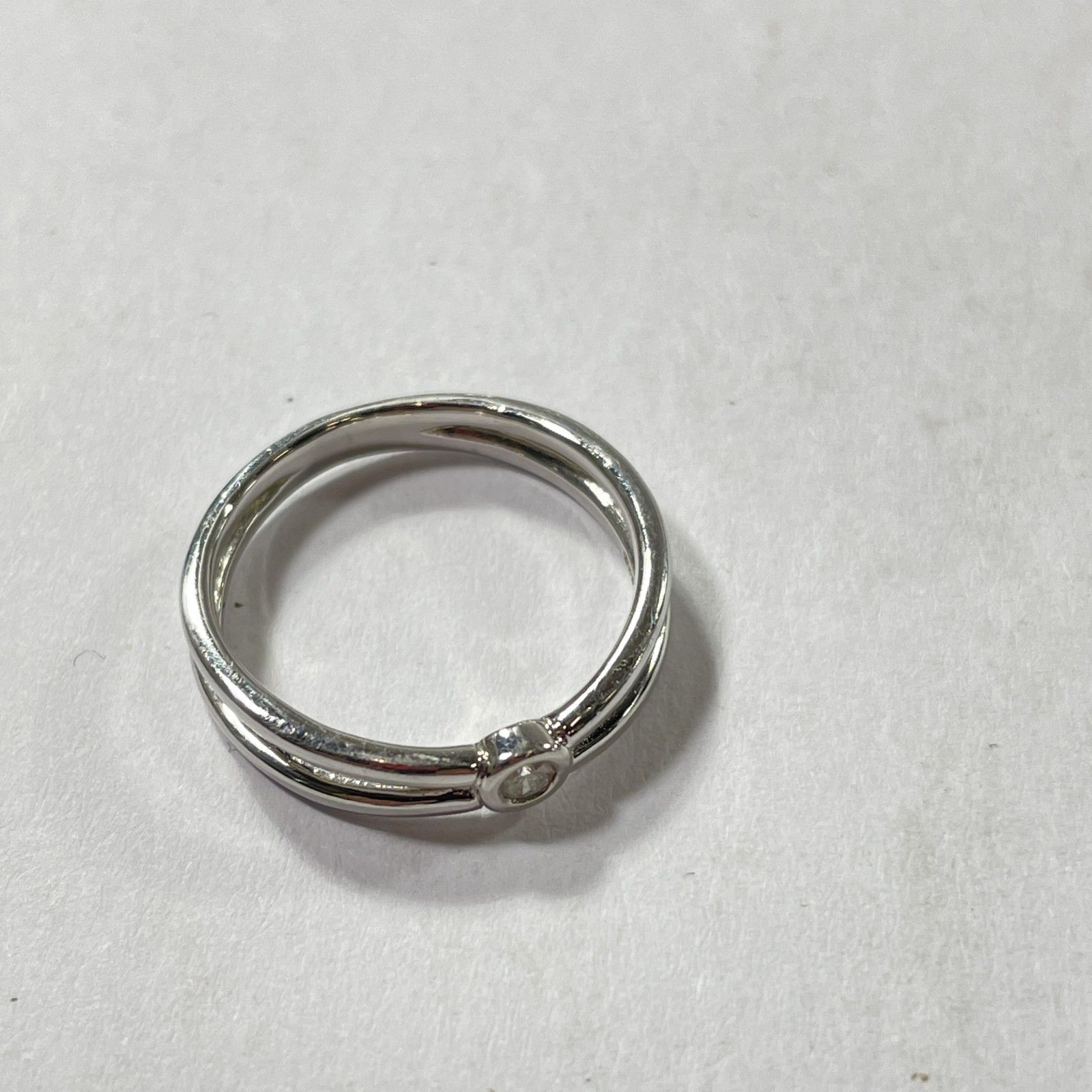 ☆ Pt900刻印 プラチナ ダイヤ付きデザインリング 0.05ct リング ☆ Pt900刻印 プラチナ ダイヤ付きデザインリング 0.05ct リング