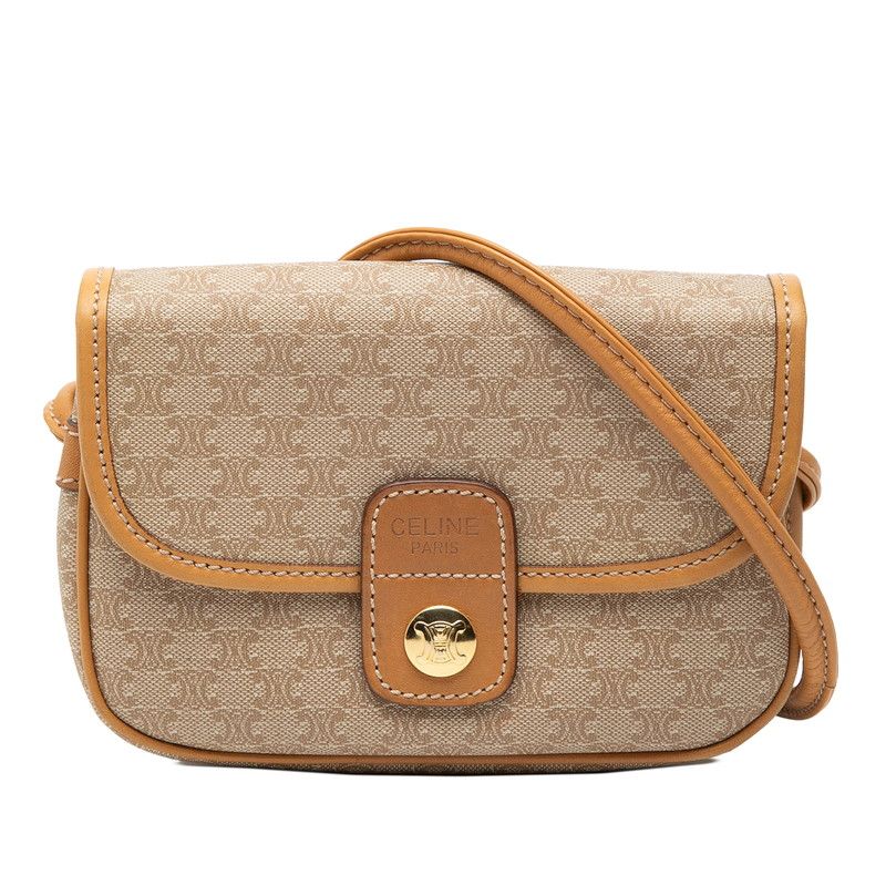 セリーヌ マカダム 斜め掛け ショルダーバッグ ミニポシェット