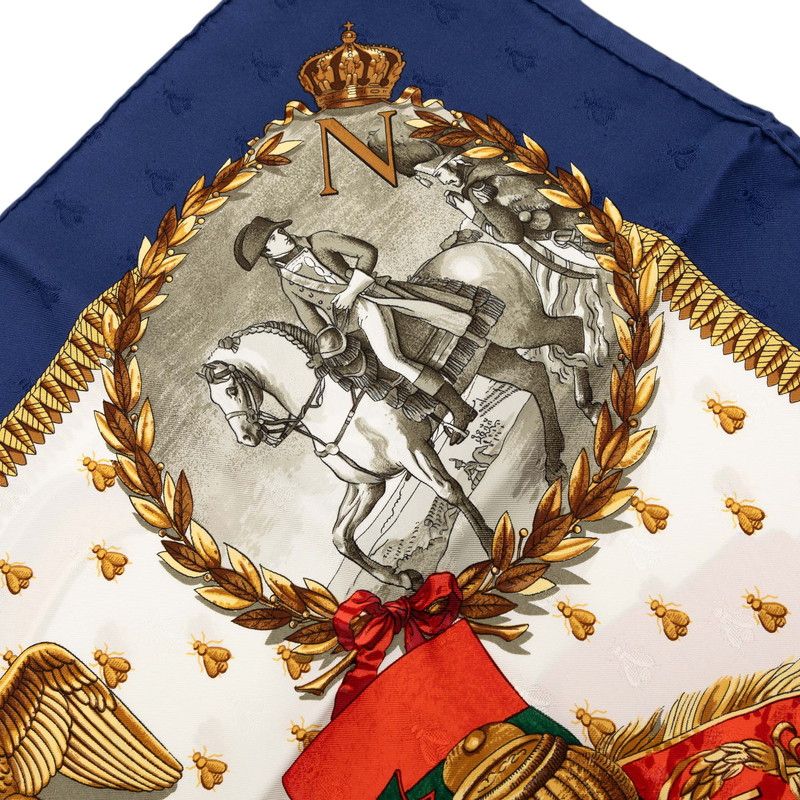 エルメス カレ90 NAPOLEON ナポレオン マルチカラー シルク レディース