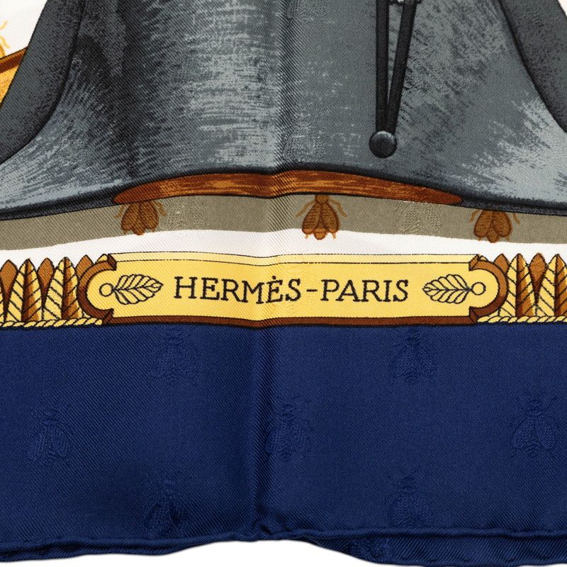 エルメス カレ90 NAPOLEON ナポレオン マルチカラー シルク レディース