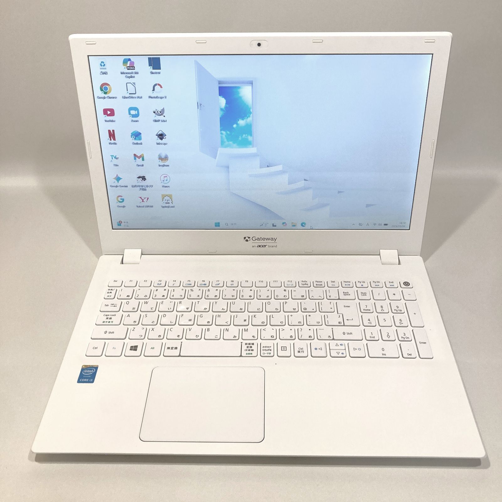 初心者✨快適・カメラ・スリム・DVD◇白◇すぐ使えるノートパソコン