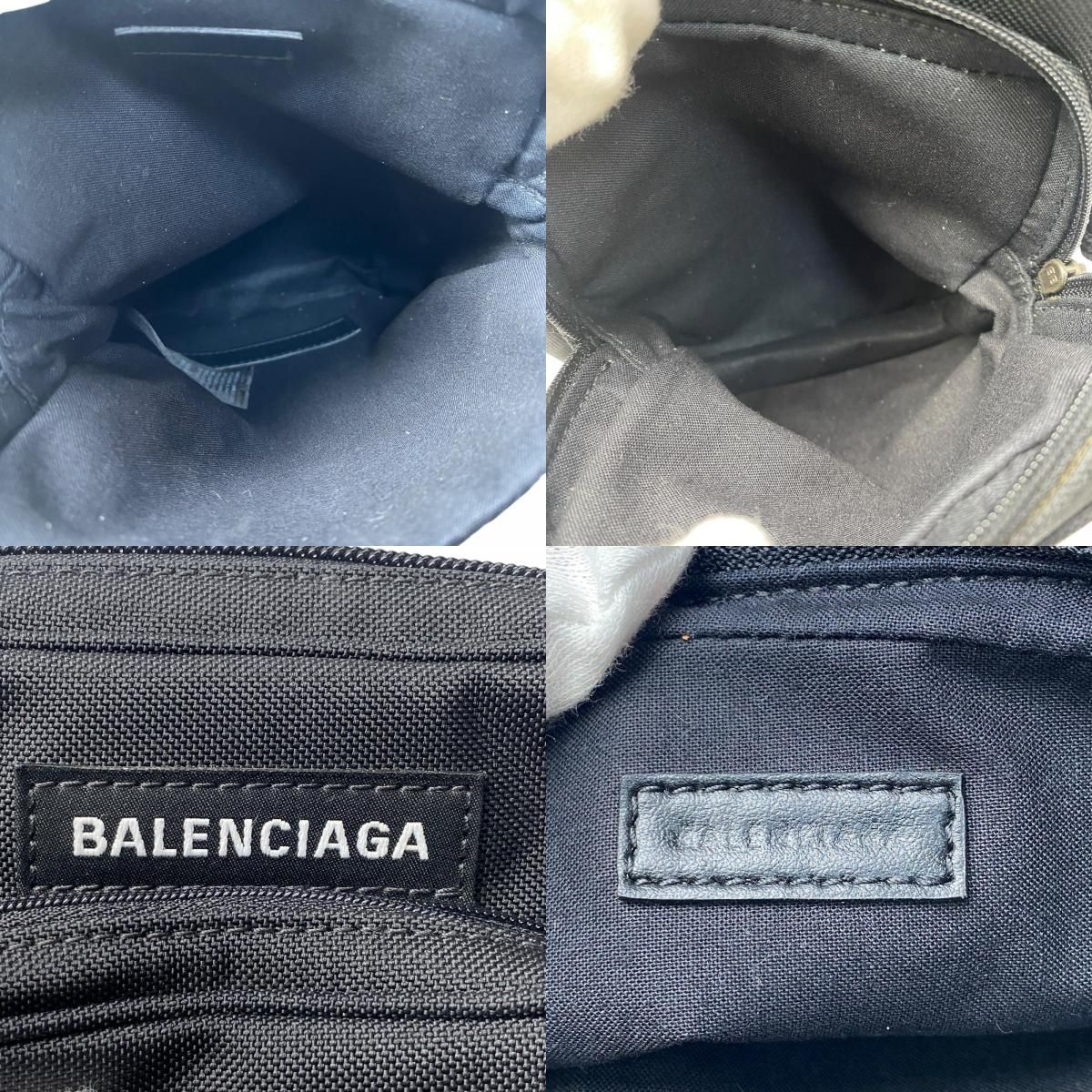 美品 バレンシアガ BALENCIAGA ボディバッグ ナイロン 593651 斜めがけ