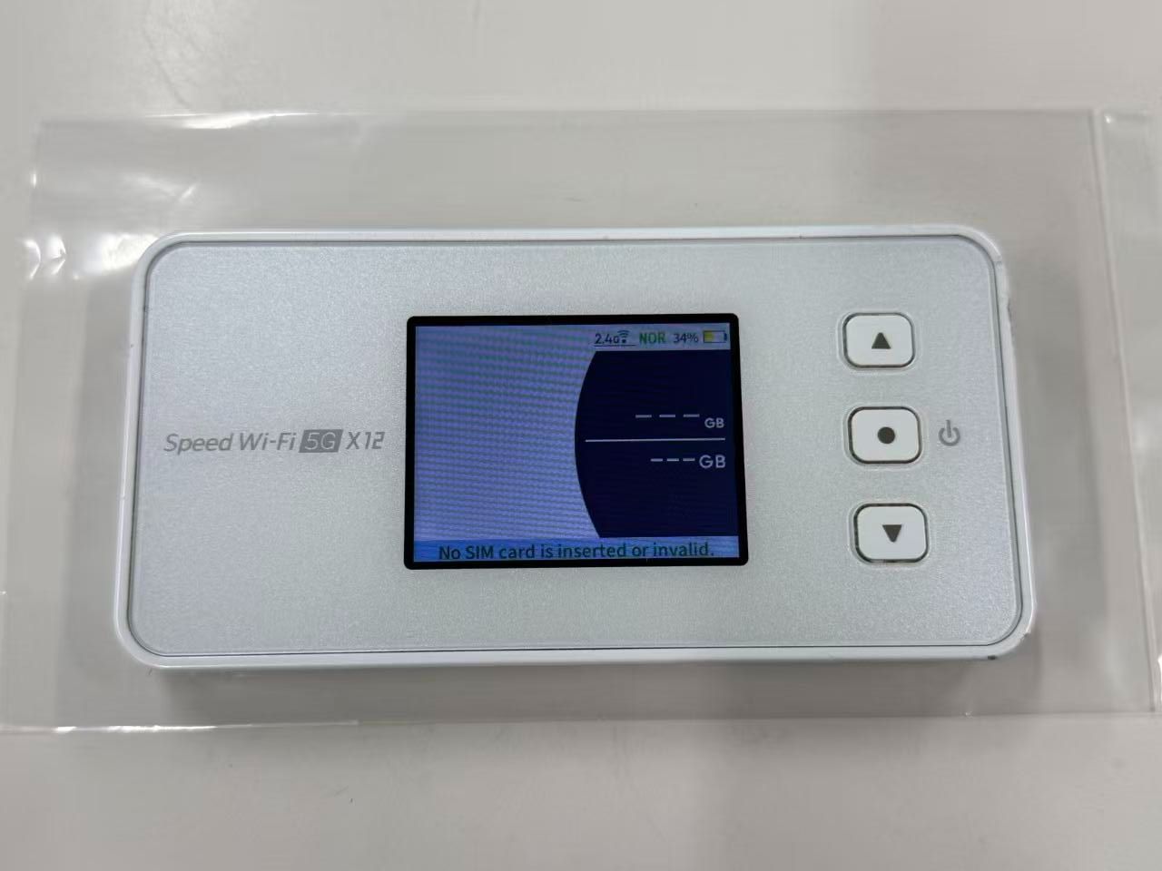 中古】NEC au 【SIMフリー】 Speed Wi-Fi 5G X12 NAR03 アイスホワイト 