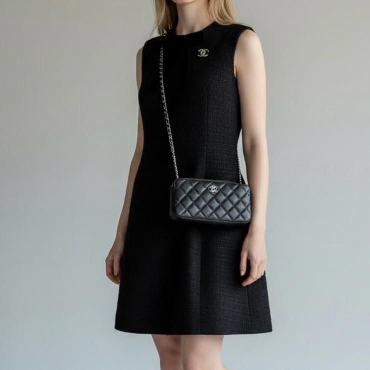 CHANEL シャネル ショルダーバッグ マトラッセ チェーンウォレット W