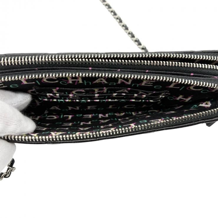 CHANEL シャネル ショルダーバッグ マトラッセ チェーンウォレット W