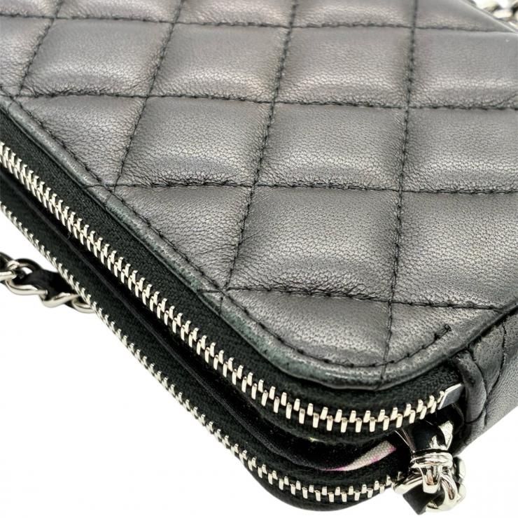 CHANEL シャネル ショルダーバッグ マトラッセ チェーンウォレット W