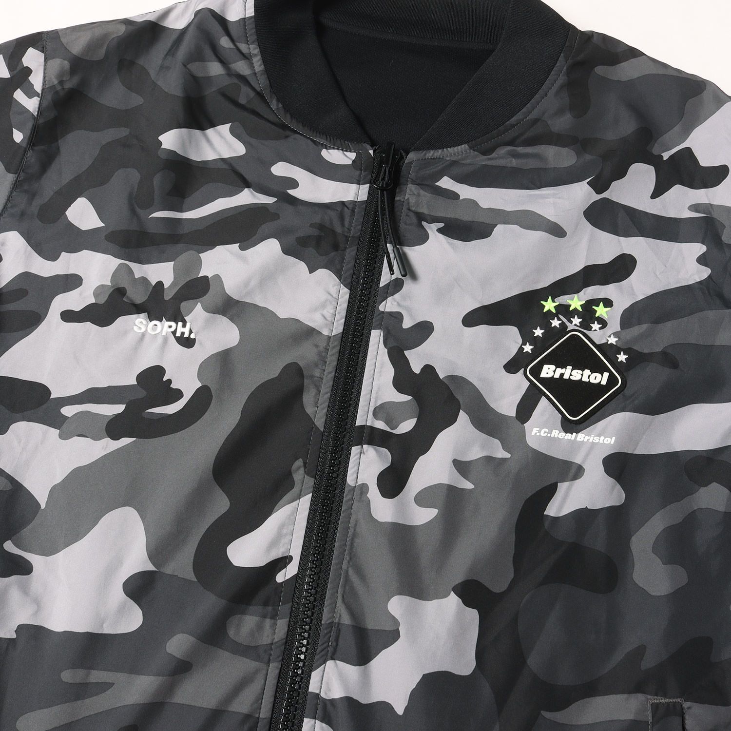 F.C.Real Bristol エフシーレアルブリストル ジャケット ブラックカモ