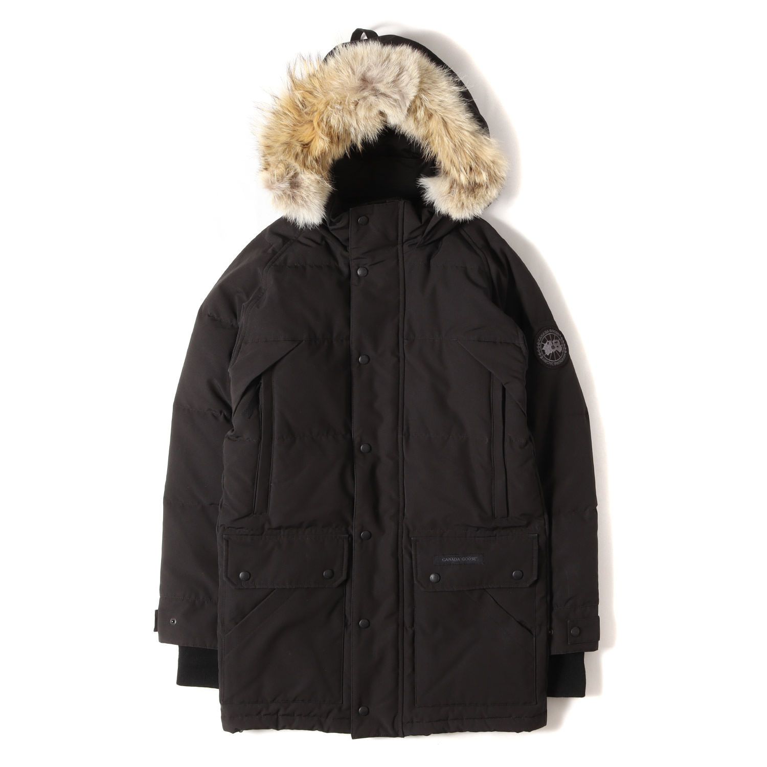 CANADA GOOSE カナダグース コート ブラック 黒 サイズ:XS | ファー 