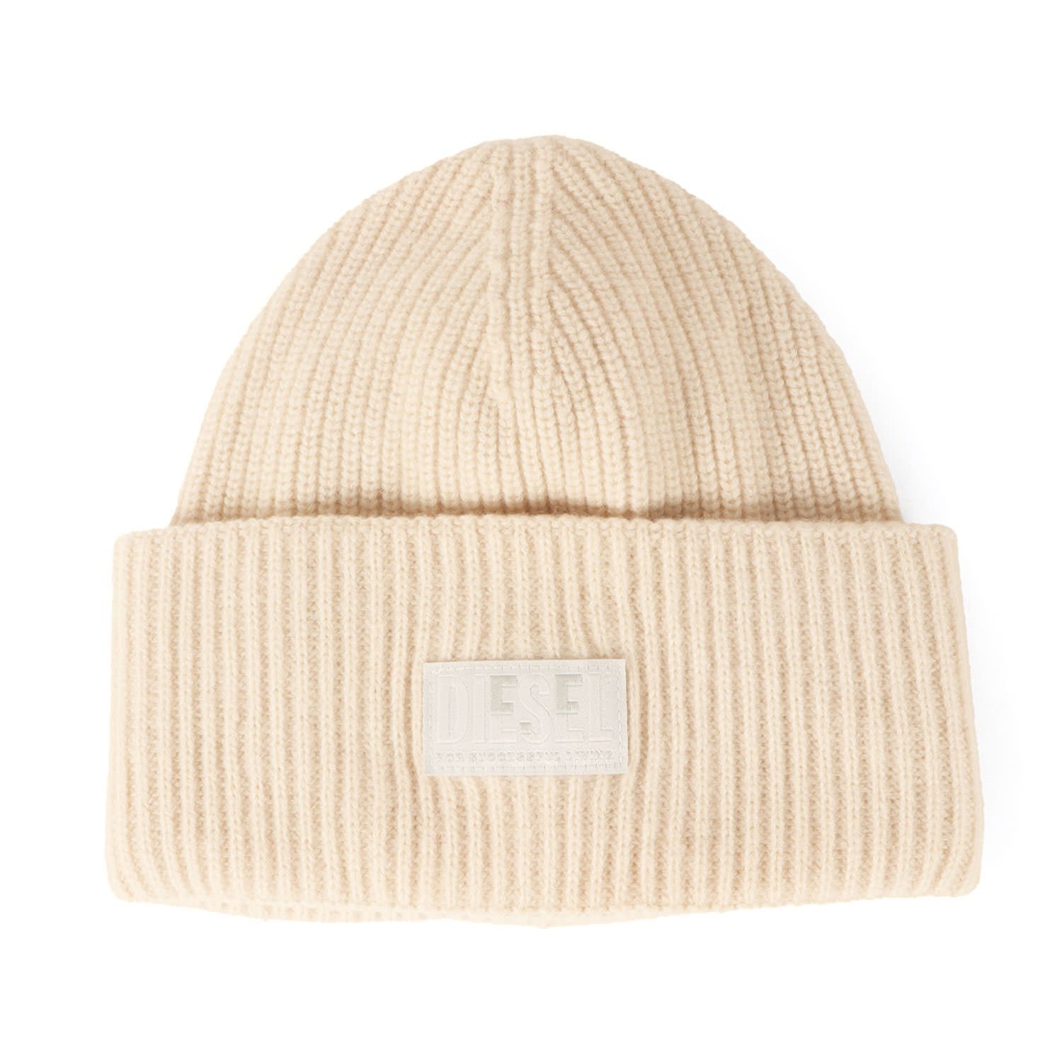 美品】DIESEL ディーゼル ビーニー ホワイト 白 サイズ:FREE | 21AW