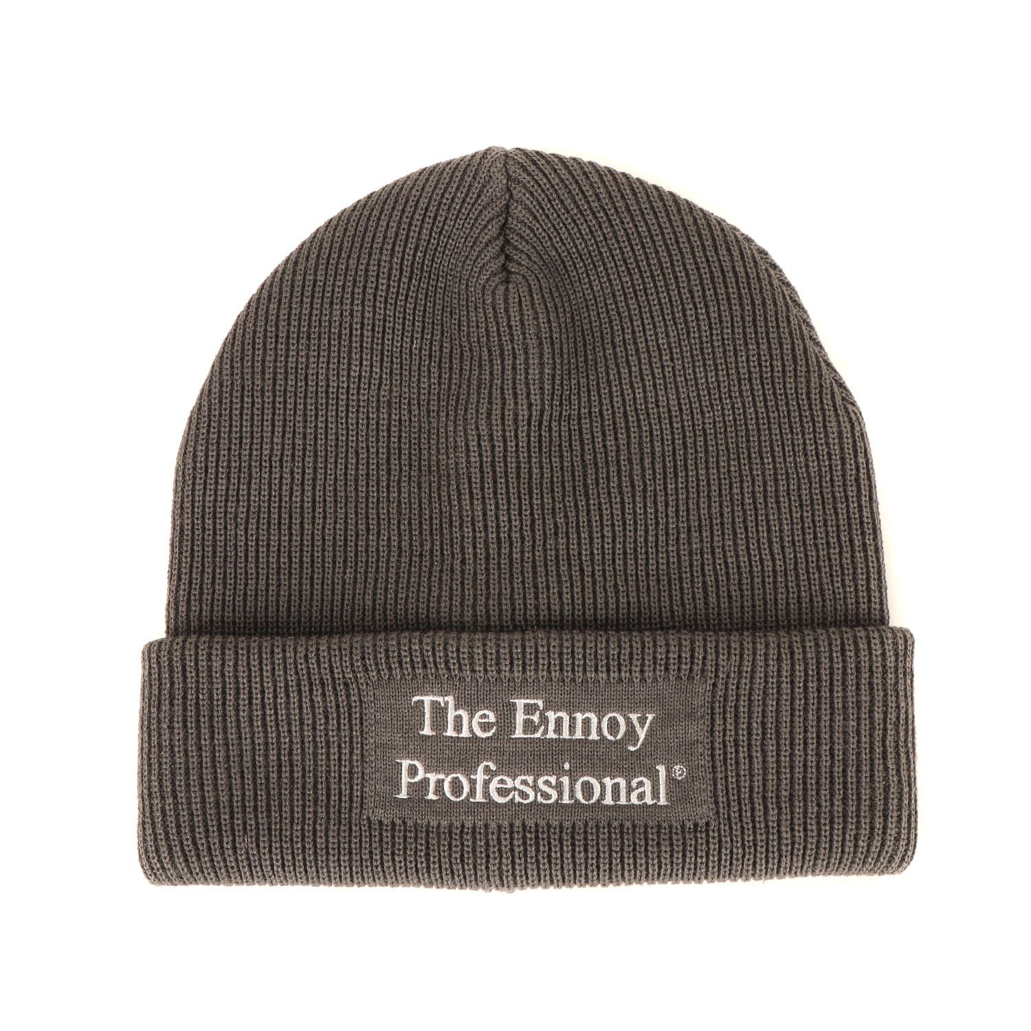 新品】ENNOY エンノイ ビーニー グレー サイズ:FREE | 25AW ロゴ刺繍