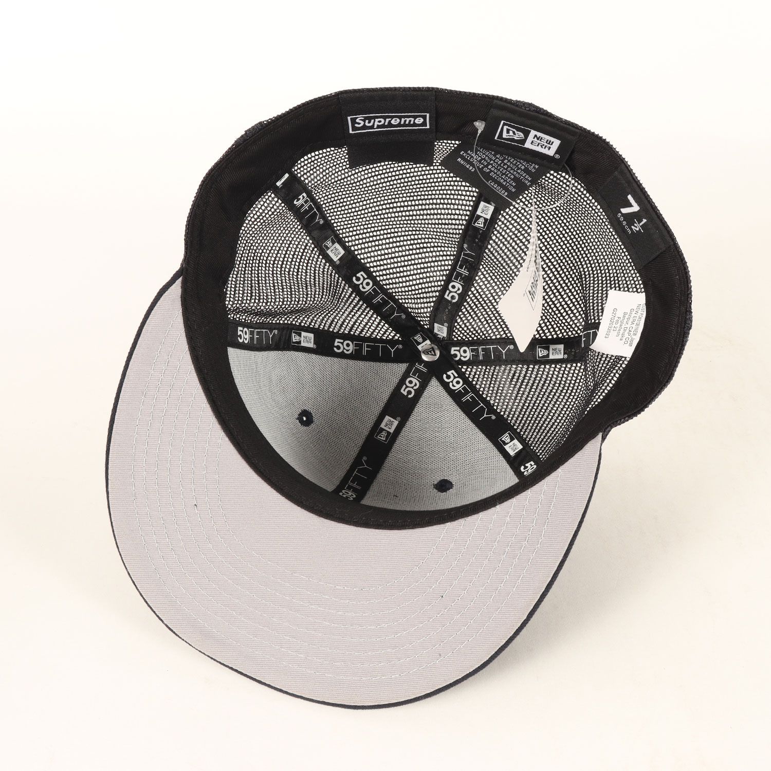 新品】Supreme シュプリーム キャップ ネイビー 紺 サイズ:7 1/2(59.6