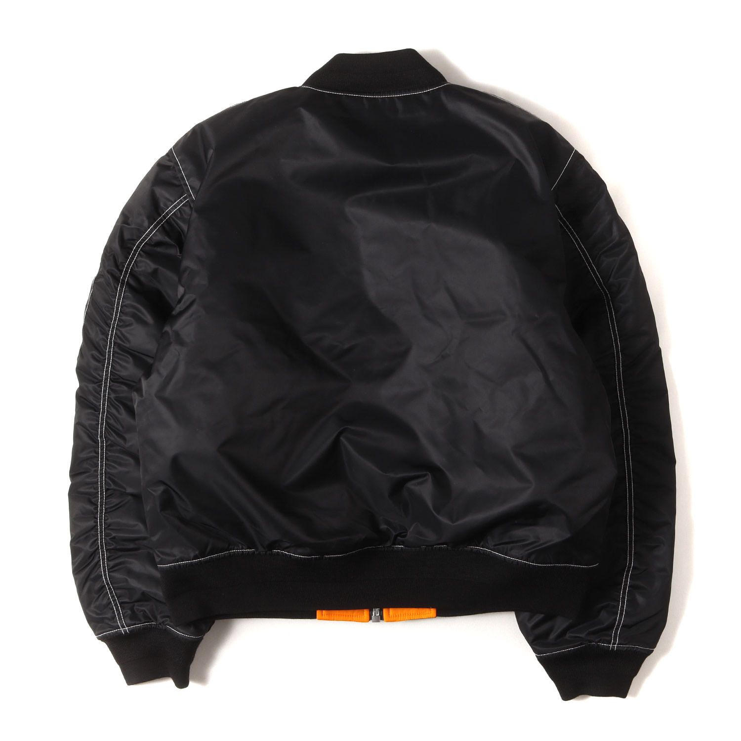 新品】STUSSY ステューシー ジャケット ブラック オレンジ サイズ:L